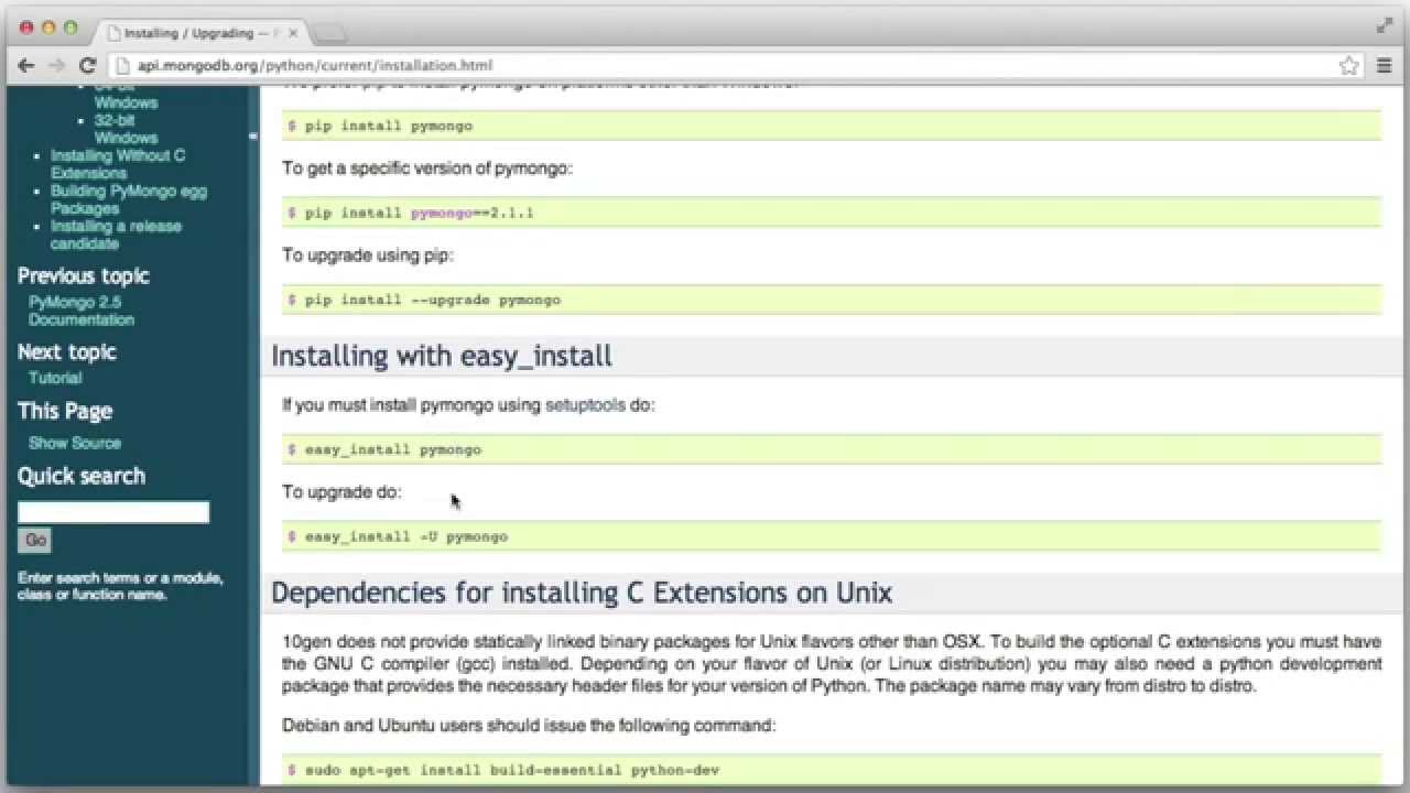 Building Your First MongoDB Application